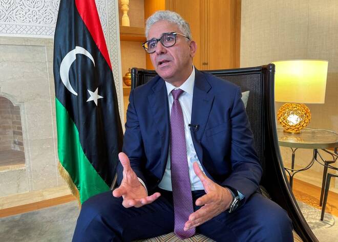 Libya's Bashagha speaks during an interview with Reuters in Tunis