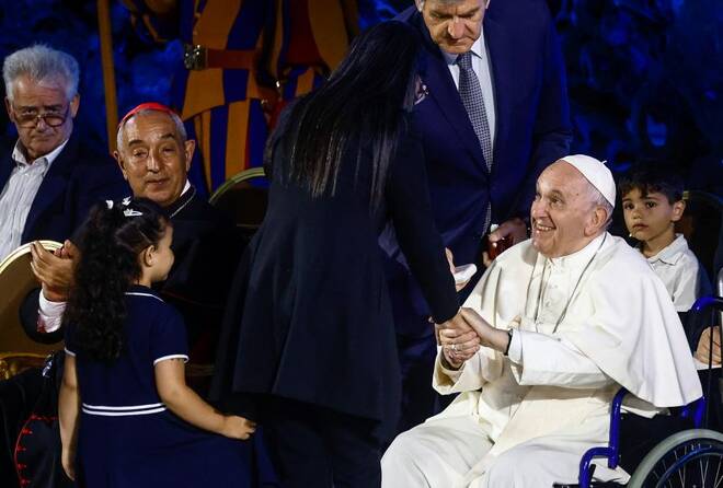 Pope Francis attends 10th World Meeting of Families at the Vatican