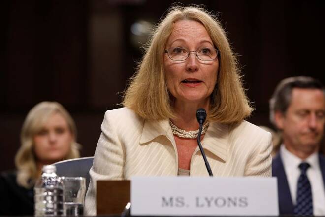 Susanne Lyons, Acting Chief Executive Officer of United States Olympic Committee testifies before a Commerce Subcommittee hearing entitled "Strengthening and Empowering U.S. Amateur Athletes: Moving Forward with Solutions" on Capitol Hill in Washington