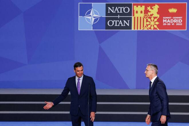 NATO's Stoltenberg and Spanish PM Sanchez deliver statement ahead of NATO summit