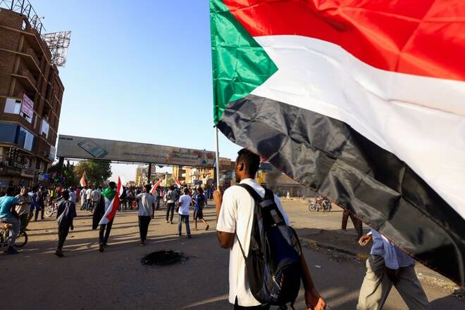 Protesters take part in a rally against military rule, in Khartoum North