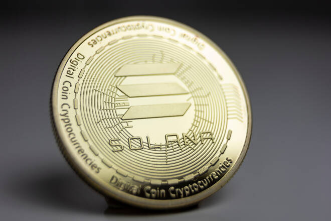 Solana cryptocurrency coin