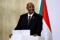 Sudan's Sovereign Council Chief General Abdel Fattah al-Burhan attends a news conference during a visit to Paris, France