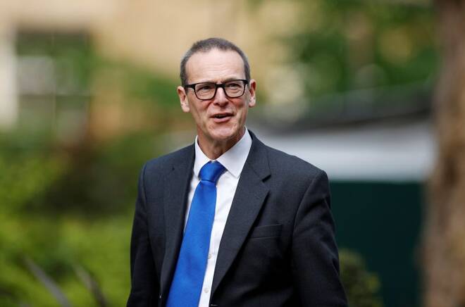 Sir Simon McDonald, the Permanent Under Secretary and Head of the Diplomatic Service at the Foreign and Commonwealth Office, arrive in Downing Street