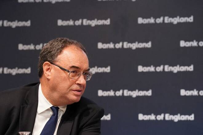 Bank of England's financial stability report press conference at the Bank of England, in London