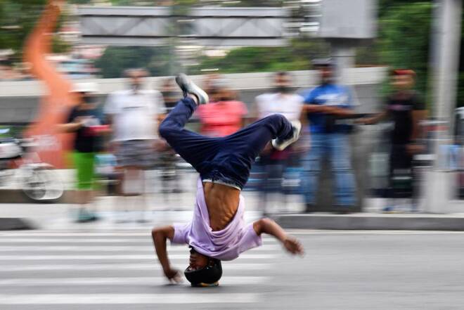 Venezuelan professional breakdance athlete Kenyer Mendez dreams of joining his country's Olympic breakdance team in 2024