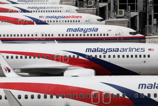 Malaysia Airlines planes are seen parked at Kuala Lumpur International Airport, amid the coronavirus disease (COVID-19) outbreak in Sepang