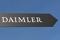 Daimler AG sign is pictured at the IAA truck show in Hanover