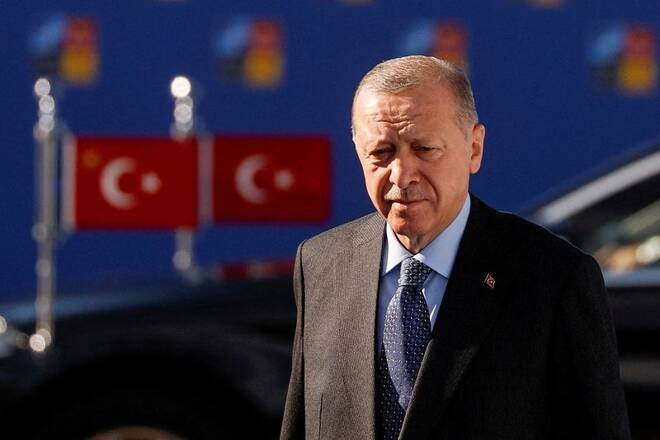 Turkish President Erdogan at NATO summit in Madrid