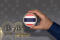 Thai flag alongside BTC coins