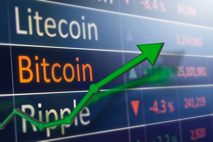 Chart ascending upwards