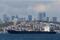 The Sierra Leone-flagged cargo ship Razoni sails in Istanbul's Bosphorus