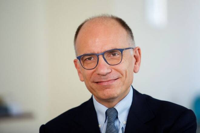 Reuters exclusive interview with Enrico Letta, the head of the centre-left Democratic Party, in Rome