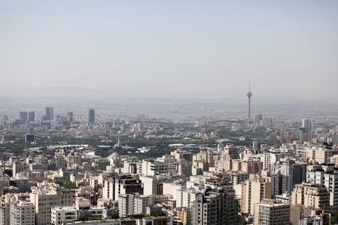 A general view of Tehran city, in Tehran