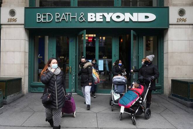 A Bed Bath & Beyond is pictured in New York
