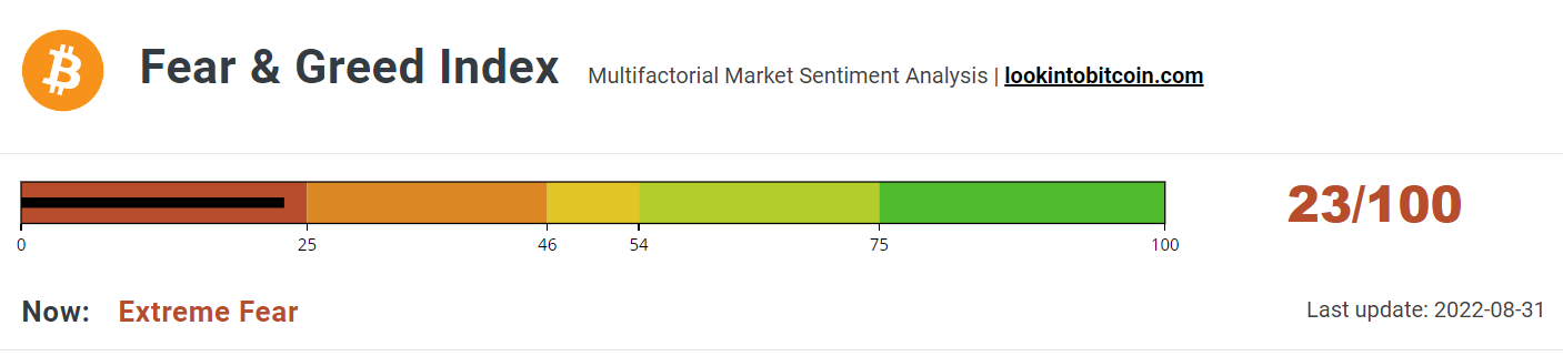 Fear &amp; Greed Index slides.