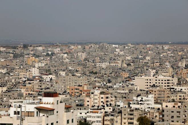 General view of Gaza city