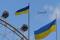 Ukrainian flags fly from British government buildings on Ukraine's Independence Day, in London