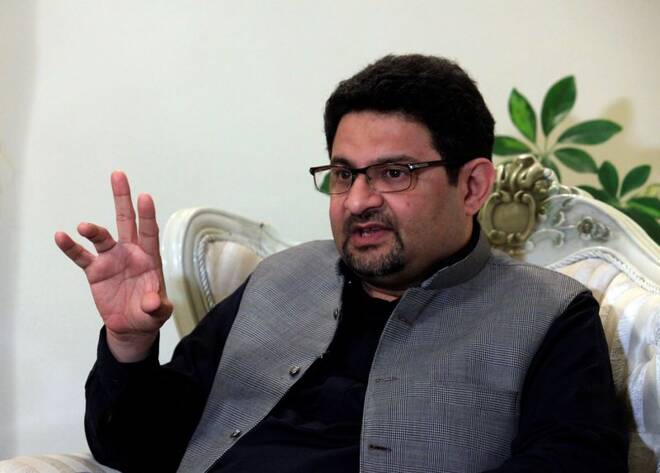 Pakistan's new finance ministry chief Miftah Ismail speaks with a Reuters correspondent during an interview in Islamabad