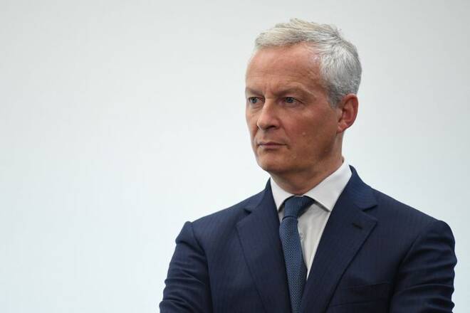 French Minister for Economy, Finance, Industry and Digital Security Bruno Le Maire attends a press conference on the energy situation in France and Europe, in Paris