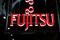 A logo of Fujitsu Ltd. is pictured at the CEATEC JAPAN 2017 in Chiba