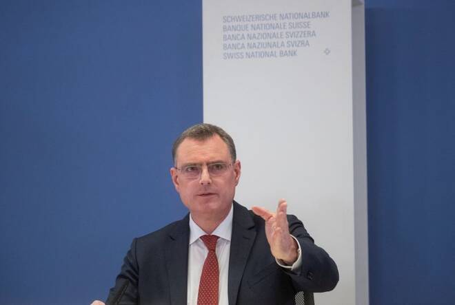 SNB Chairman Jordan addresses a news conference in Zurich