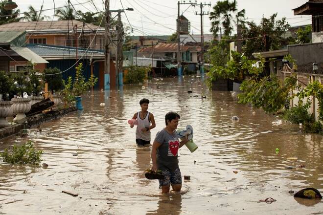Flooding after Super Typhoon Noru, in Philippines