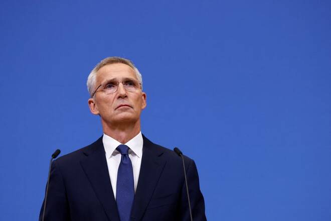 NATO Secretary General Stoltenberg holds news conference, in Brussels