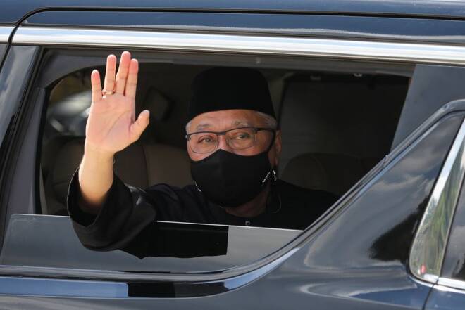 New Malaysian PM Ismail Sabri Yaakob leaves after the inauguration ceremony, in Kuala Lumpur