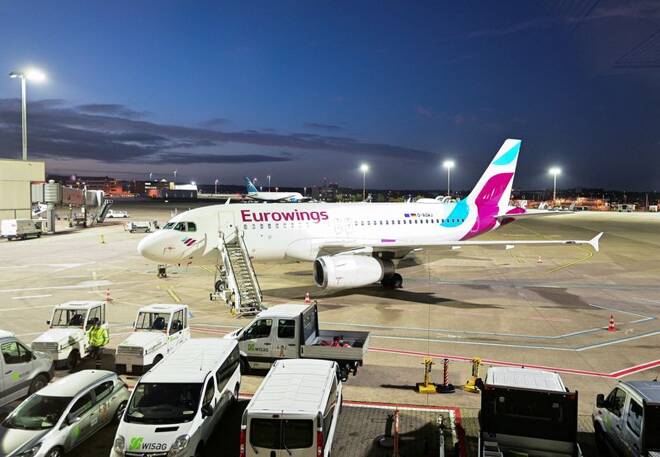 Pilots at Lufthansa's budget airline Eurowings go on a one-day strike at Cologne-Bonn airport