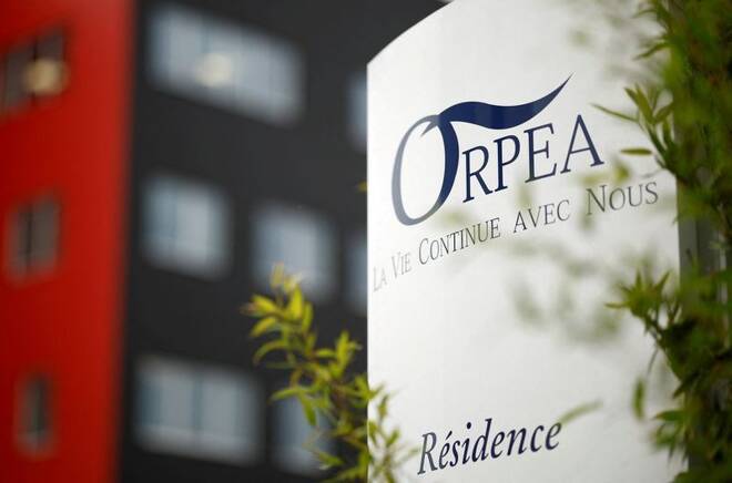 Logo of French care homes company Orpea in Reze