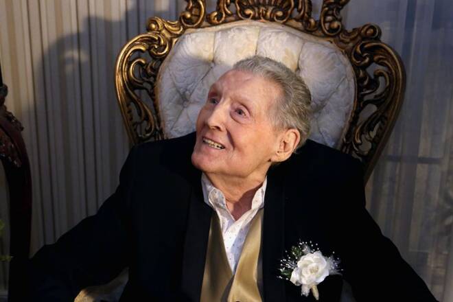A vaccinated 85-year-old Jerry Lee Lewis renews marriage vows with 7th wife Judith at his ranch in Nesbit