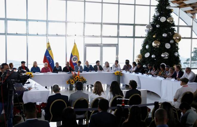 Colombia's government and the National Liberation Army (ELN) rebels begin renewed peace talks in Caracas