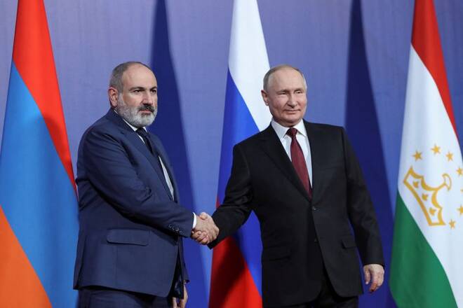 Armenian Prime Minister Pashinyan and Russian President Putin attend CSTO summit in Yerevan