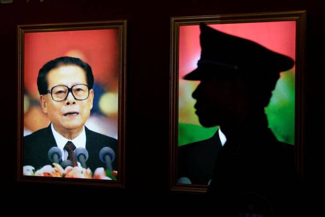 Picture package of China's Jiang Zemin