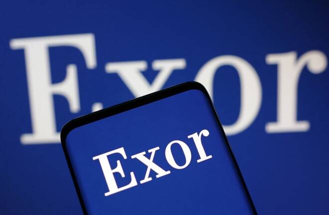 Illustration shows Exor logo