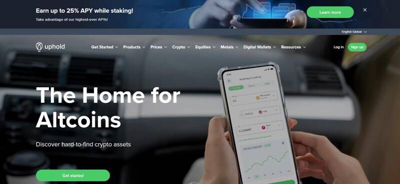 Reseña de Uphold | Pros y contras | Comprar cripto, acciones, metales | Gigonway indefinido