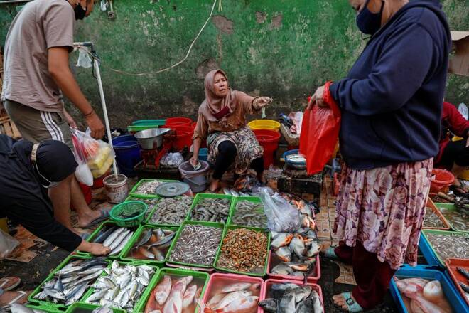 Traditional market in Jakarta amid the coronavirus disease (COVID-19) outbreak