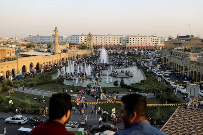 A general view of the old city of Erbil