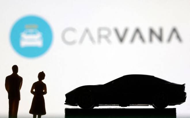 Illustration shows Carvana logo