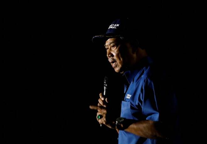 Malaysia's former Prime Minister Muhyiddin Yassin campaigns for general election at Ulu Klang