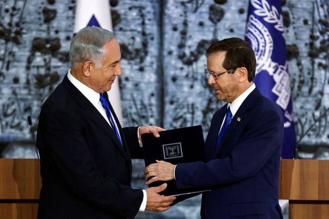 Israel President Isaac Herzog hands Benjamin Netanyahu the mandate to form a new government in Jerusalem