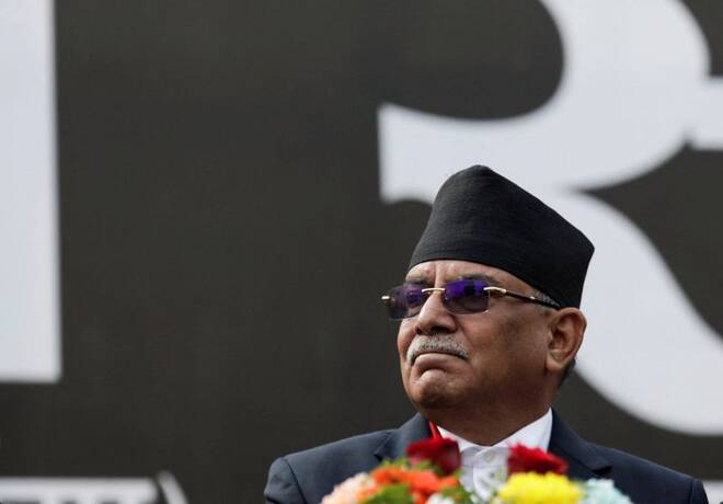 Protest against the dissolution of parliament in Kathmandu
