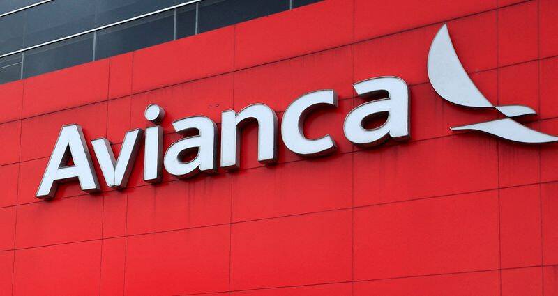 A logo of aviation company Avianca is seen on the headquarters building Bogota