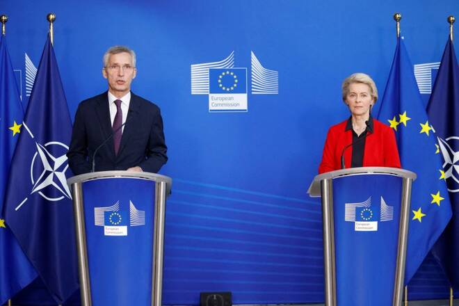 NATO Secretary General Jens Stoltenberg attends EU Commissioners meeting in Brussels