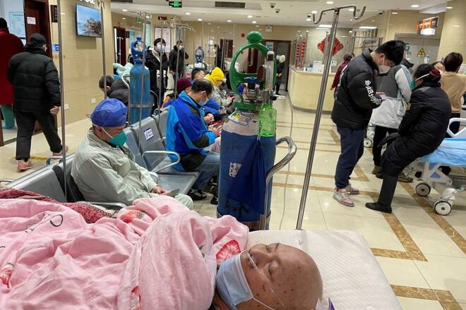 View of a hospital as COVID-19 outbreak continues in Shanghai
