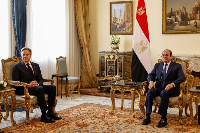 U.S. Secretary of State Antony Blinken meets with Egyptian President Abdel Fattah al-Sisi, in Cairo