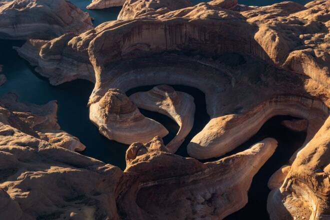 Low water levels at Lake Powell are seen as water shortages deepen on the Colorado River