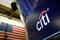 The logo for Citibank is seen on the trading floor at the New York Stock Exchange (NYSE) in Manhattan, New York City
