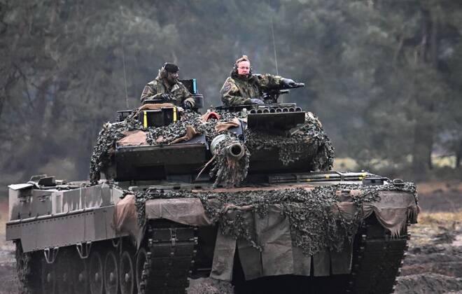 German Defense Minister Boris Pistorius visits German tank batallion in Augustdorf